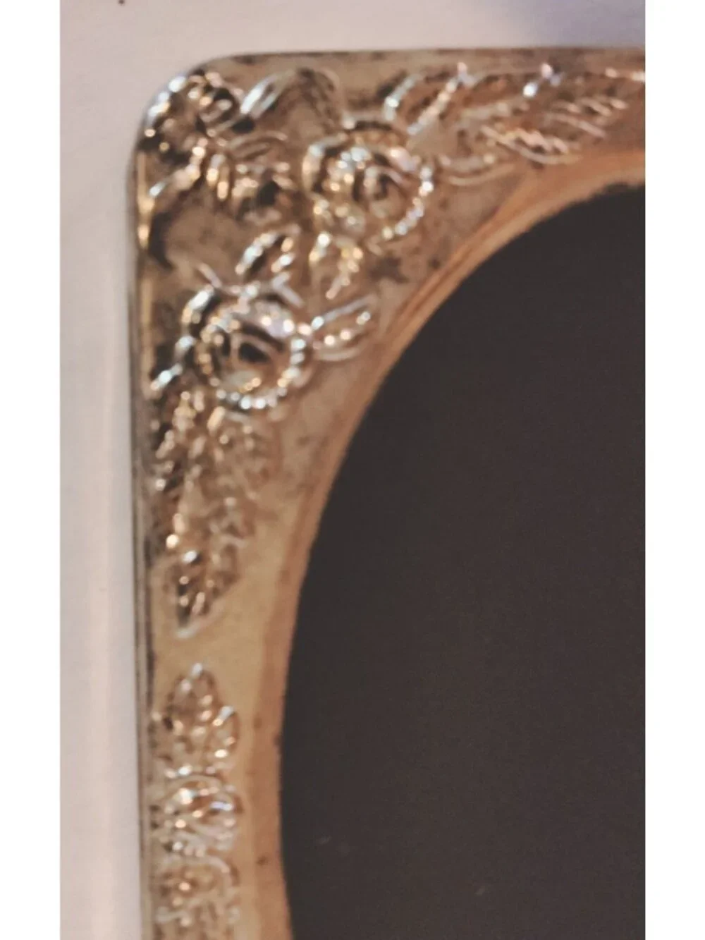 Silver Plate Decorative Photo Frame Oval Design 4x3 Inch Elegant Vintage Regency